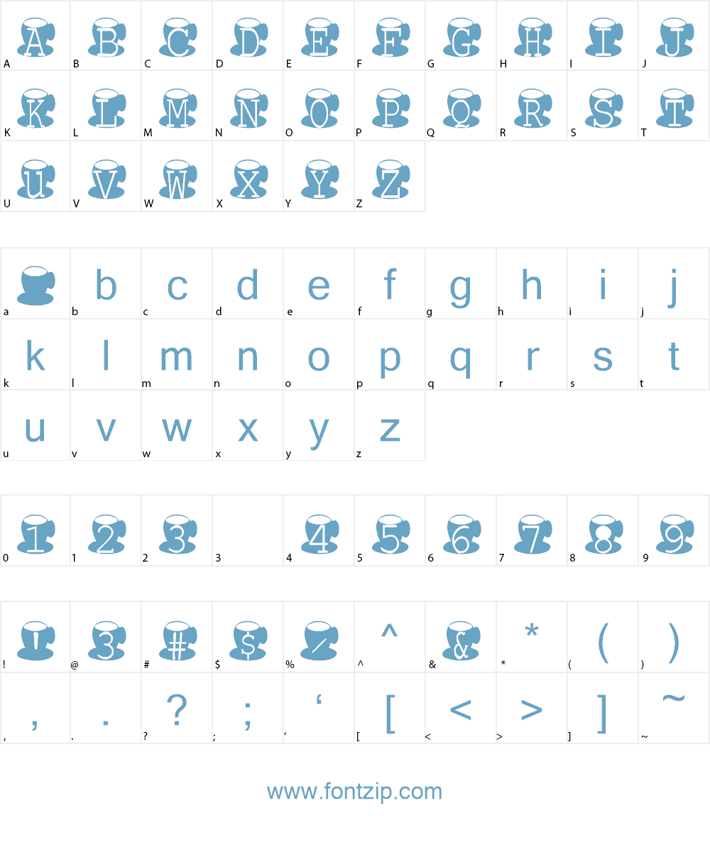 AEZ mmm caffeine Font Character